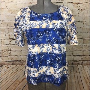 [Anthropology] Postmark, Floral stripper tee, M